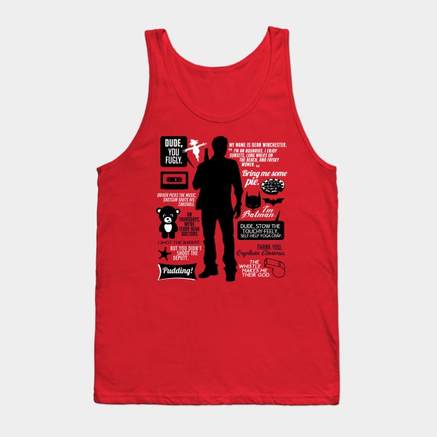 Dean Winchester Quotes Tank Top by aviaa